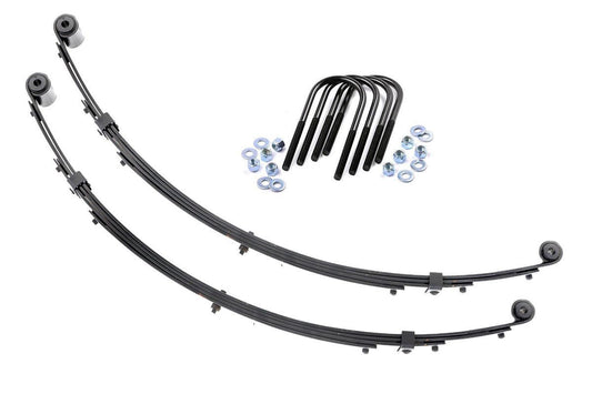 Rough Country 8010Kit Front Leaf Springs | 4" Lift | Pair | Jeep Wrangler YJ 4WD (1987-1995)