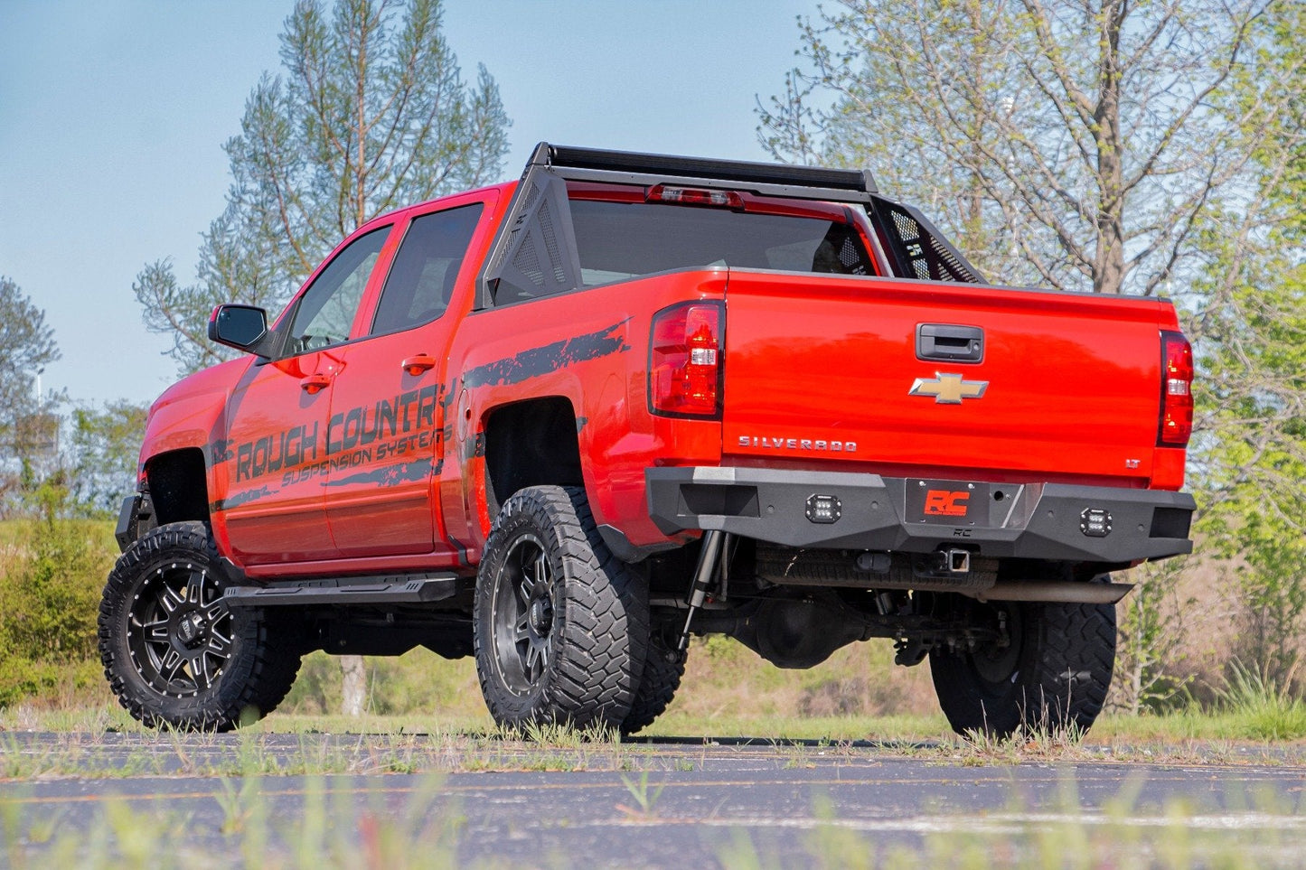 Rough Country 10773 Rear Bumper | LED | Chevy Silverado & GMC Sierra 1500 2WD/4WD (2007-2018 & Classic)