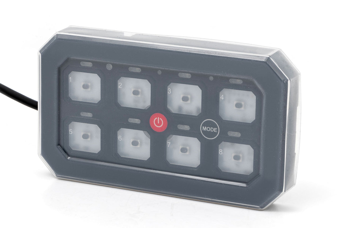 Rough Country 70975 8 Gang Switch Panel | Bluetooth | RGB Backlit Buttons | Multifunction Modes