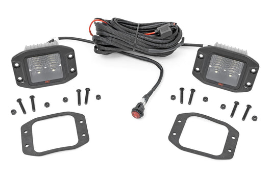 Rough Country 80803 2 Inch Spectrum Series LED Light Pods | Flush Mount