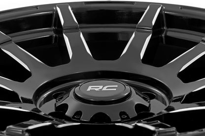Rough Country 83200912 Rough Country 83 Series Wheel | One-Piece | Gloss Black | 20x9 | 6x5.5 | -12mm
