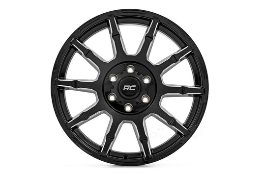 Rough Country 83170917 Rough Country 83 Series Wheel | One-Piece | Gloss Black | 17x9 | 6x135 | +0mm