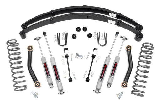 Rough Country 633N2 4.5 Inch Lift Kit | RR springs | Jeep Cherokee XJ 2WD/4WD (1984-2001)