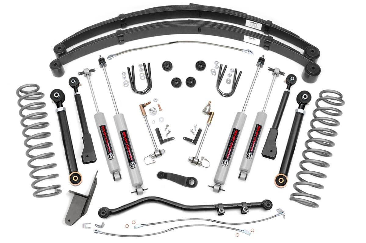 Rough Country 63330 4.5 Inch Lift Kit | RR Springs | X-Series | Jeep Cherokee XJ 2WD/4WD (84-01)