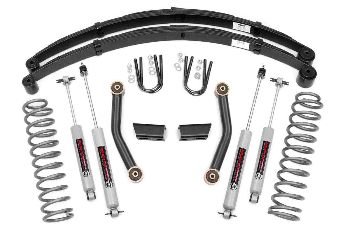 Rough Country 630XN2 3 Inch Lift Kit | Series II | RR Springs | Jeep Cherokee XJ 2WD/4WD (84-01)