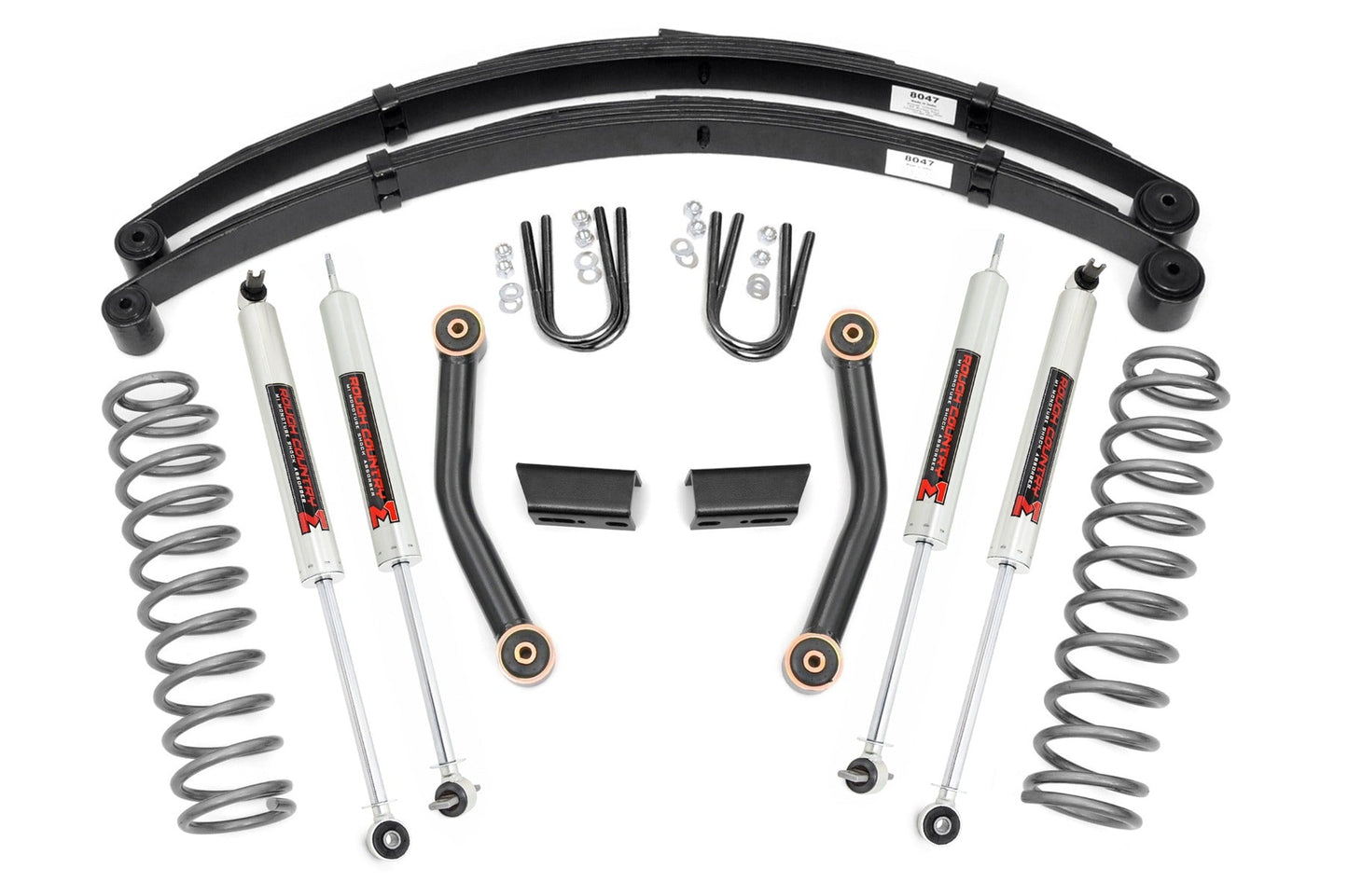 Rough Country 63041 3 Inch Lift Kit | Series II | RR Springs | M1 | Jeep Cherokee XJ (84-01)