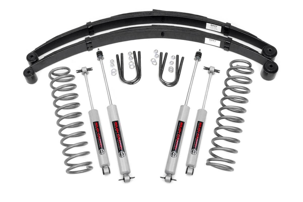 Rough Country 630N2 3 Inch Lift Kit | RR Springs | Jeep Cherokee XJ 2WD/4WD (1984-2001)