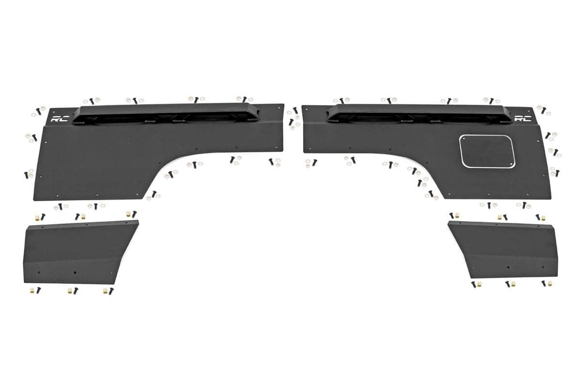 Rough Country 10579 Fender & Quarter Panel Armor | Rear | Combo | Jeep Cherokee XJ 2WD/4WD (97-01)