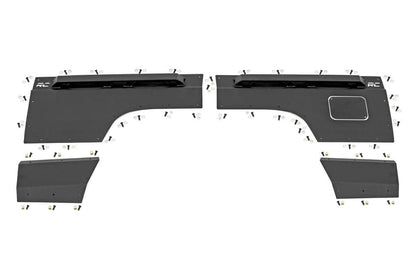Rough Country 10579 Fender & Quarter Panel Armor | Rear | Combo | Jeep Cherokee XJ 2WD/4WD (97-01)