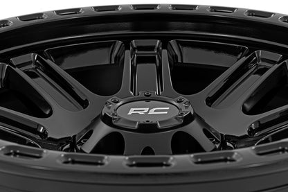 Rough Country 84180918 Rough Country 84 Series Wheel | Gloss Black | 18x8.5 | 5x5 | +0mm