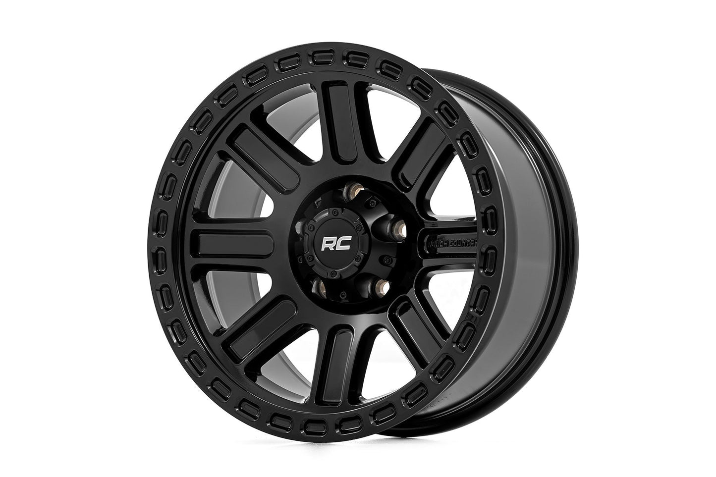 Rough Country 84180912 Rough Country 84 Series Wheel | Gloss Black | 18x8.5 | 6x5.5 | +0mm