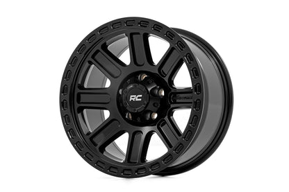 Rough Country 84180912 Rough Country 84 Series Wheel | Gloss Black | 18x8.5 | 6x5.5 | +0mm