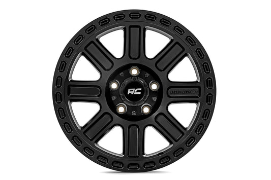 Rough Country 84170912 Rough Country 84 Series Wheel | Gloss Black | 17x8.5 | 6x5.5 | +0mm