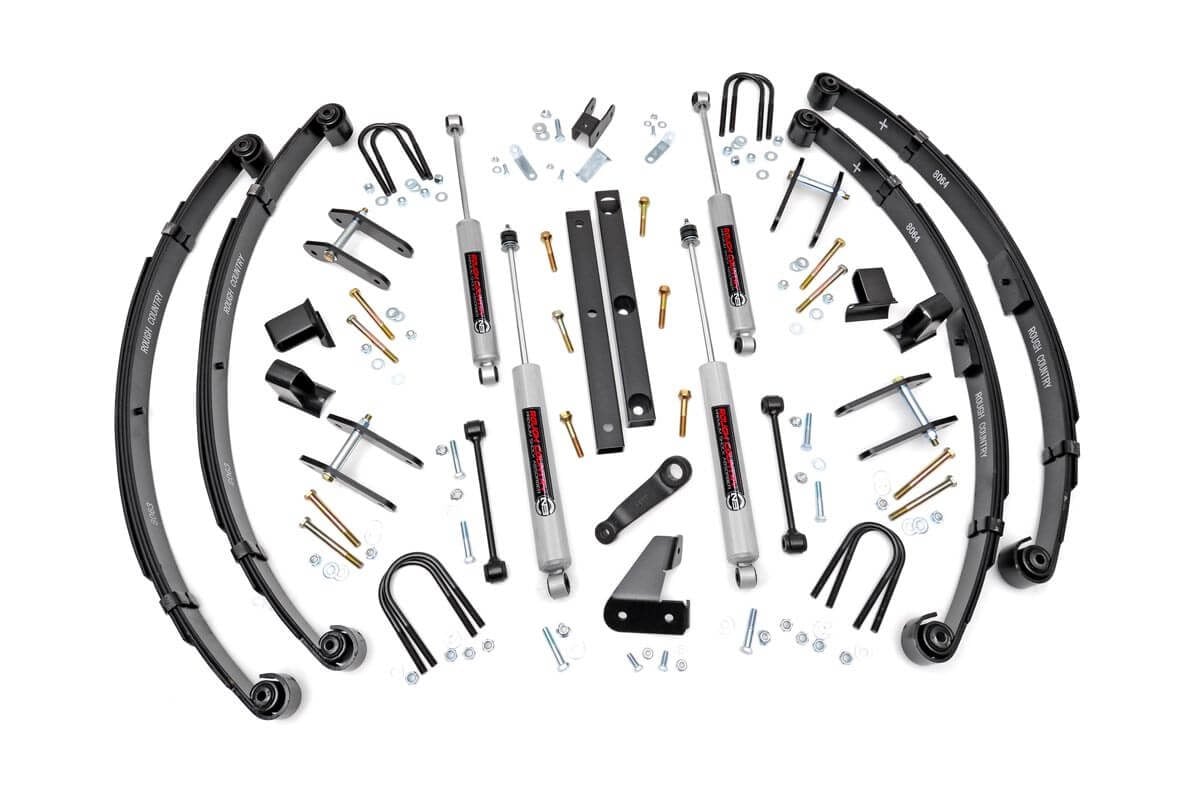 Rough Country 618.20 4.5 Inch Lift Kit | Power Steering | Jeep Wrangler YJ 4WD (1987-1995)