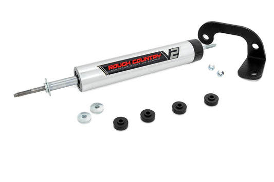 Rough Country 8731270 V2 Steering Stabilizer | 8-lug Only | 6 Inch Lift | Chevy C2500/K2500 C3500/K3500 Truck (88-00)