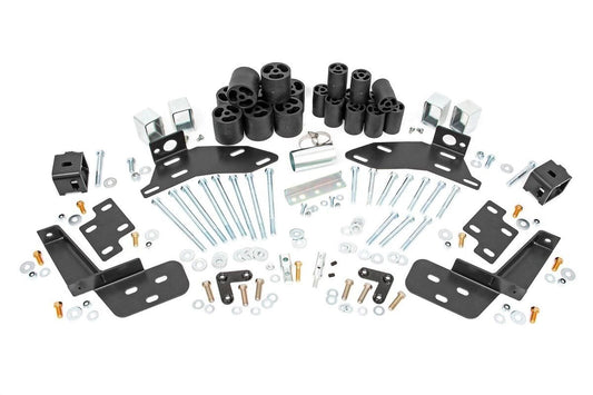 Rough Country RC703 Body Lift Bumper Brackets | FR & RR | 3 Inch Lift | Chevy C1500/K1500 Truck (88-94)