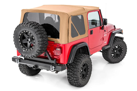 Rough Country RC85020.70 Soft Top | Replacement | Spice | Full Doors | Jeep Wrangler TJ 4WD (97-06)
