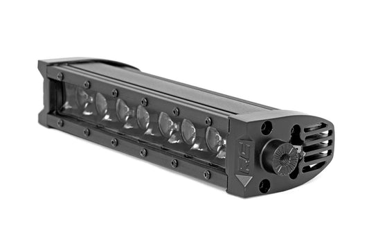 Rough Country 70718BLDRL 8 Inch Black Series LED Light Bar | Single Row | Cool White DRL