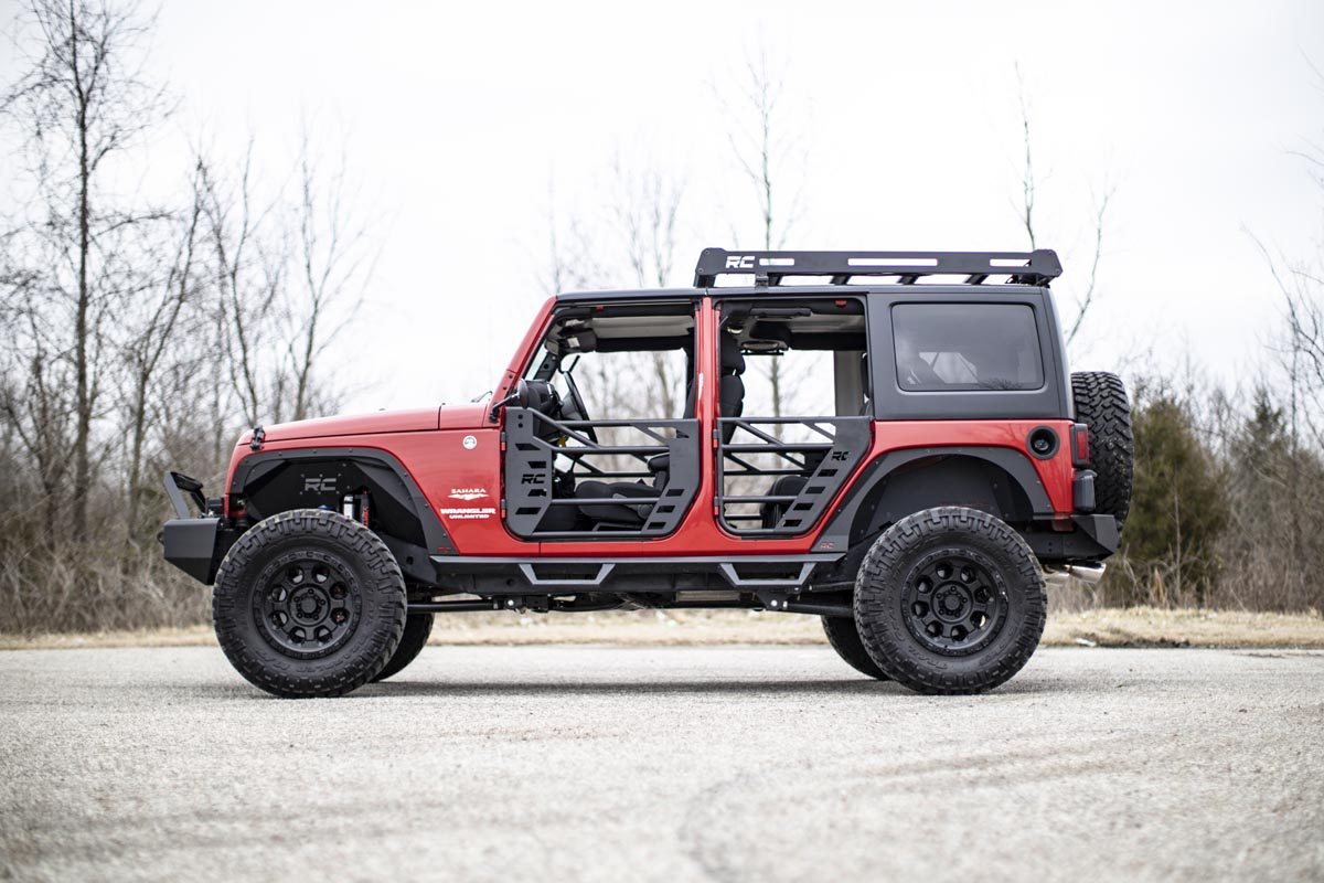 Rough Country 10587 Tubular Doors | Rear | Jeep Wrangler JK/Wrangler Unlimited  (2007-2018)