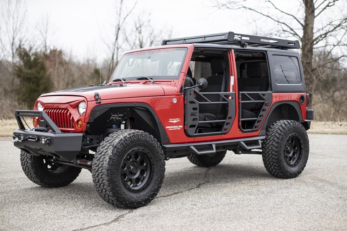 Rough Country 10588 Tubular Doors | Front and Rear | Jeep Wrangler JK/Wrangler Unlimited  (07-18)