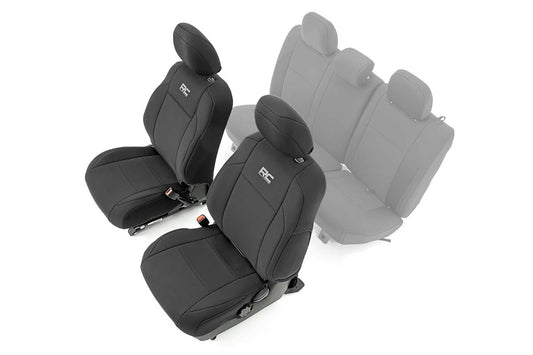 Rough Country 91030 Seat Covers | Front | Double Cab | Toyota Tacoma 2WD/4WD (2016-2023)