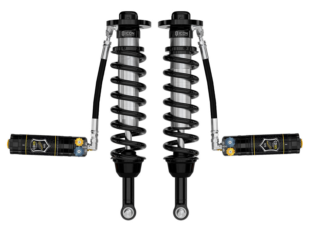 ICON 2021-2024 Ford F-150 4WD, 0-2.75" Lift, Front, V.S. 2.5 Series Coilovers, Remote Reservoir w/ CDXS, Pair