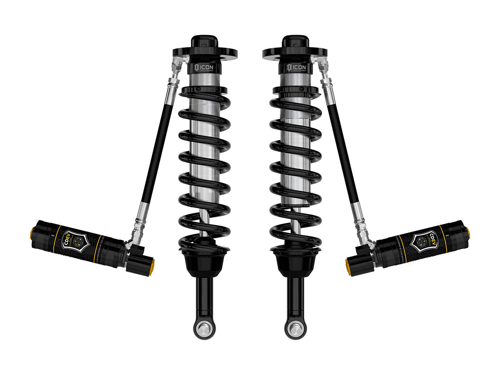 ICON 2021-2024 Ford F-150 4WD/Tremor, 3.5-4.5"/2.5-3" Lift, Front, V.S. 2.5 Series Coilovers, Remote Reservoir w/ CDEV, Pair