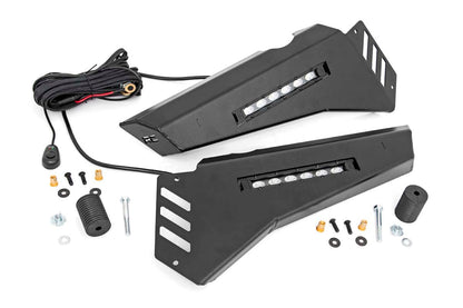 Rough Country 92025 Bumper Wings | Stinger | 6" Led Combo | Honda Pioneer 1000