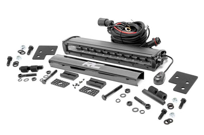 Rough Country 93014 LED Light Kit | Bumper Mount | 12" Black Single Row | Polaris Ranger XP 1000