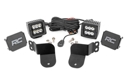 Rough Country 93022 LED Light Kit | Cage Mount | 2" Black Pair | Spot | Polaris General XP 4 1000
