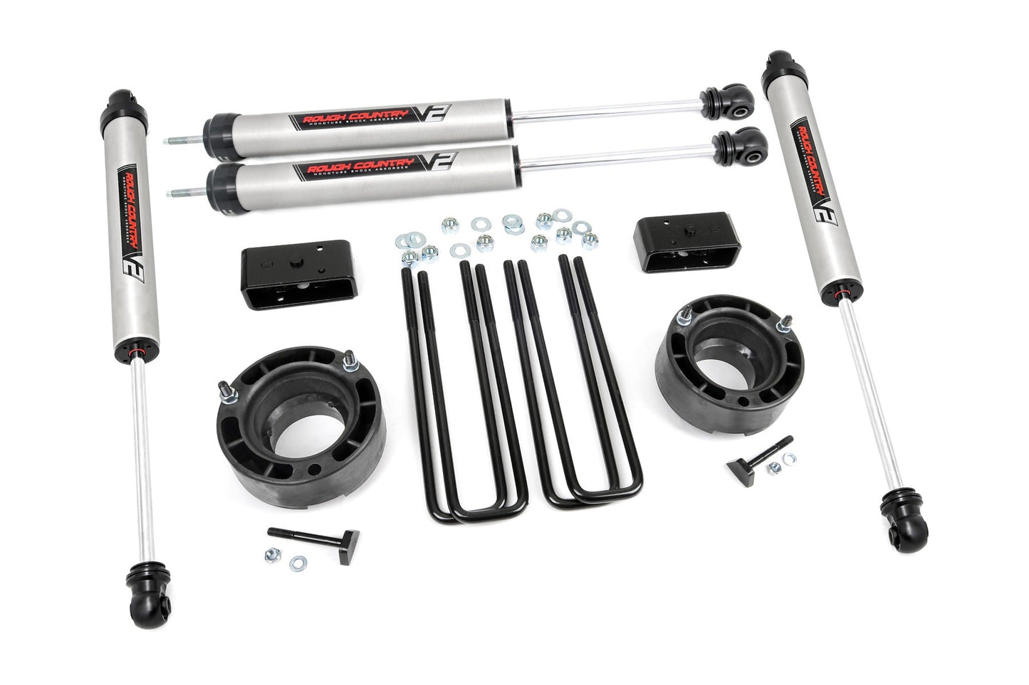 Rough Country 36270 2.5 Inch Lift Kit | V2 | Dodge 1500 4WD (1994-2001)