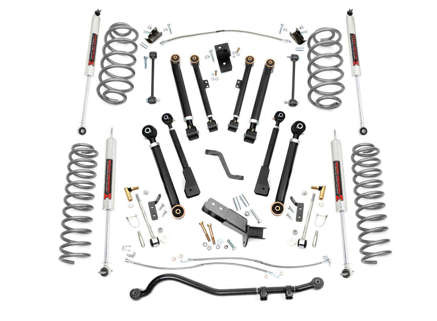Rough Country 66140 4 Inch Lift Kit | X-Series | M1 | Jeep Wrangler TJ (97-06)/Wrangler Unlimited (04-06)