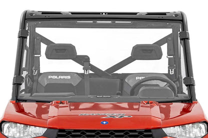 Rough Country 98132010 Full Windshield | Scratch Resistant | Polaris Ranger 1000/Ranger XP 900/1000