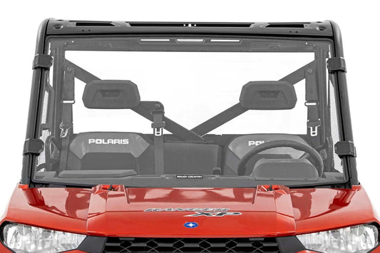 Rough Country 98132010 Full Windshield | Scratch Resistant | Polaris Ranger 1000/Ranger XP 900/1000