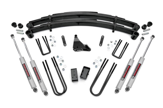 Rough Country 49530 4 Inch Lift Kit | Rear Blocks | Ford F-250/F-350 Super Duty 4WD (1999-2004)