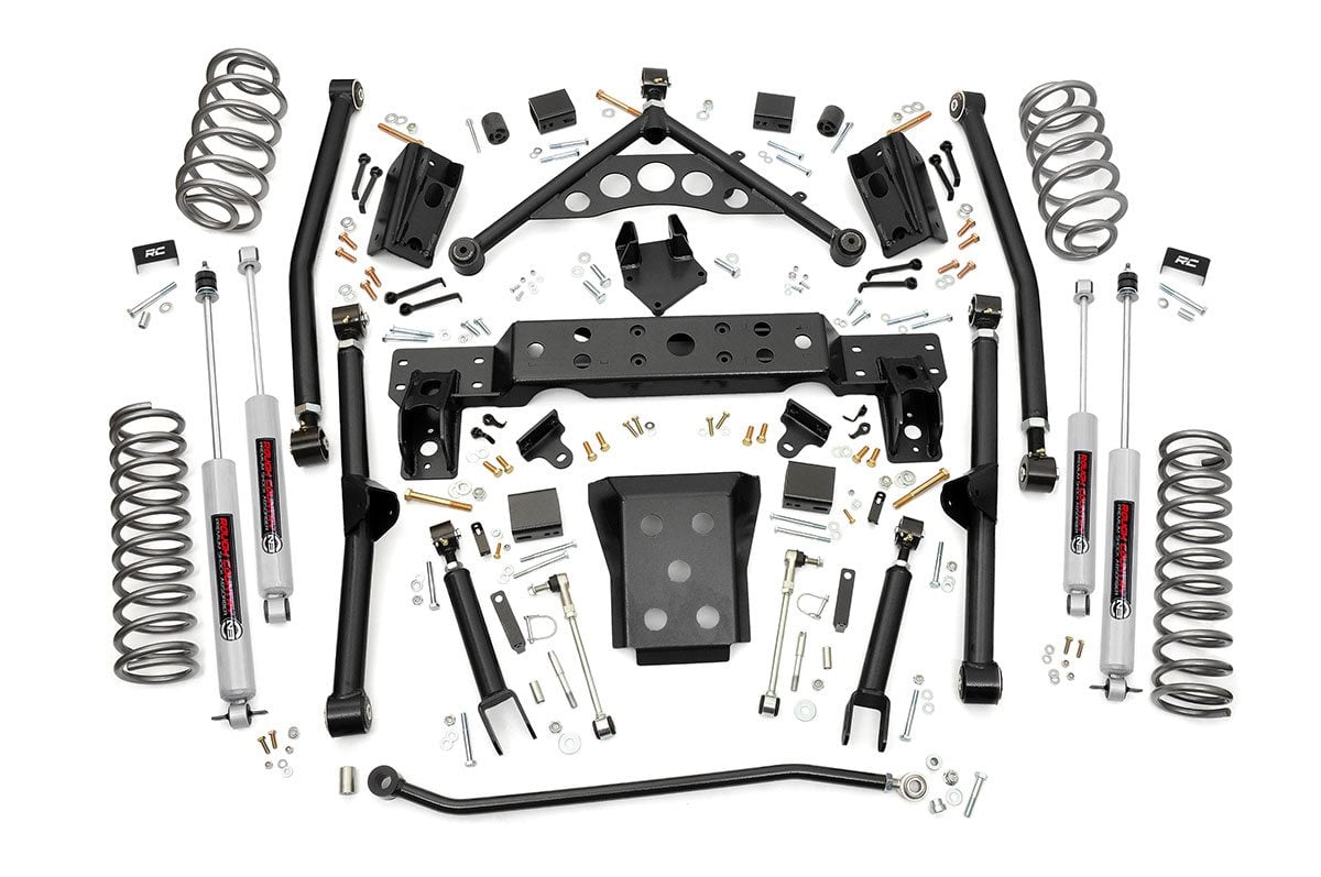 Rough Country 90820 4 Inch Lift Kit | Long Arm | Jeep Grand Cherokee WJ 4WD (1999-2004)