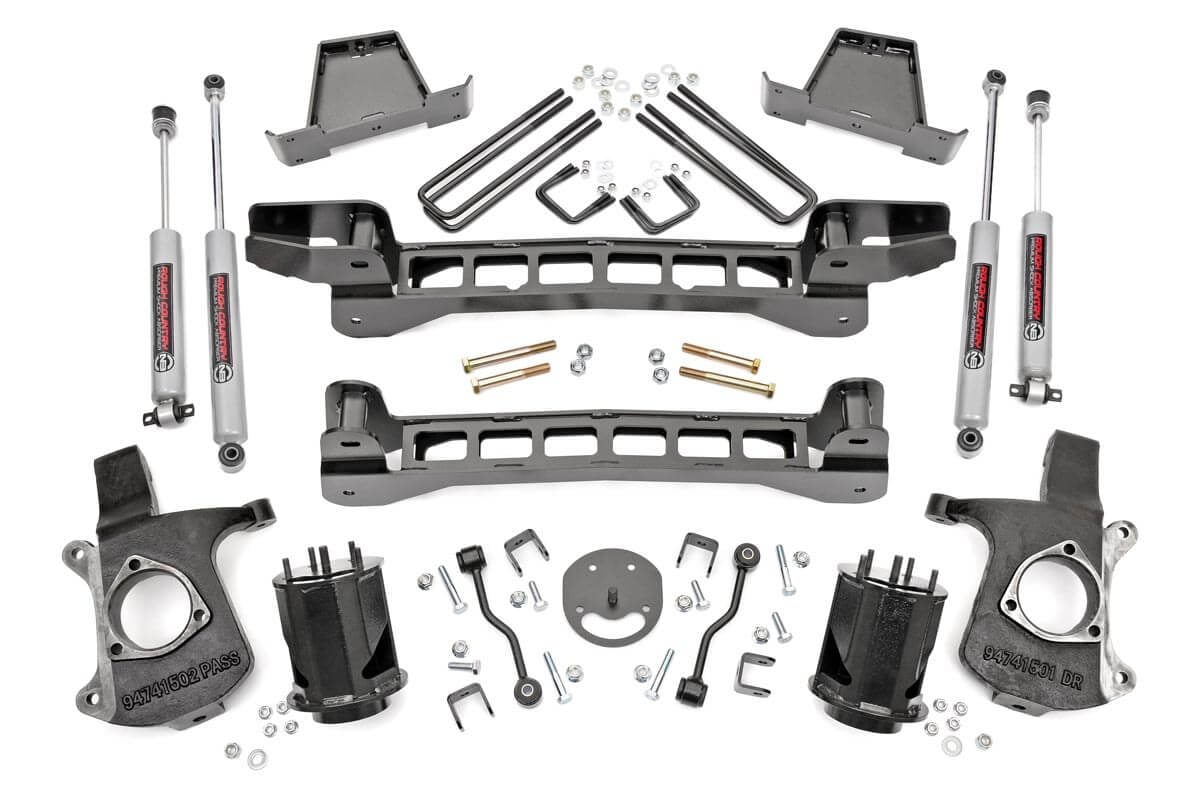 Rough Country 23420 6 Inch Lift Kit | Chevy Silverado & GMC Sierra 1500 2WD (1999-2006 & Classic)