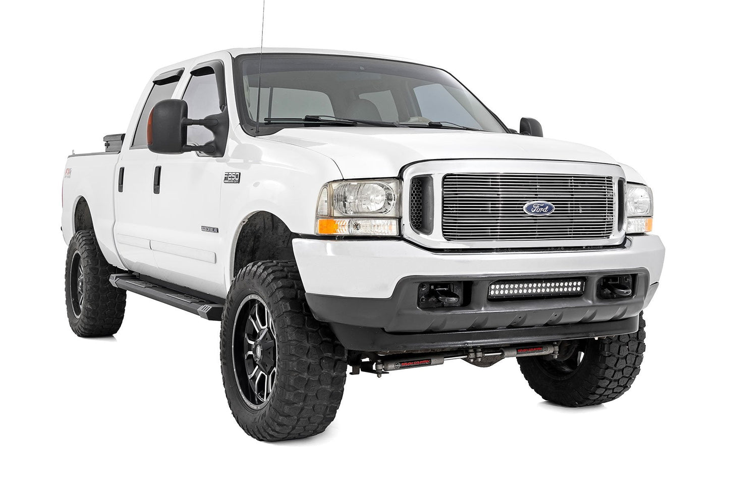 Rough Country SRB991691A HD2 Aluminum Running Boards | Super Crew Cab | Ford F-250/F-350 Super Duty (99-16)