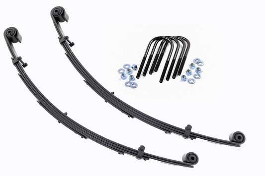 Rough Country 8057Kit Front Leaf Springs | 4" Lift | Pair | Ford Excursion/F-250 Super Duty/F-350 Super Duty 4WD