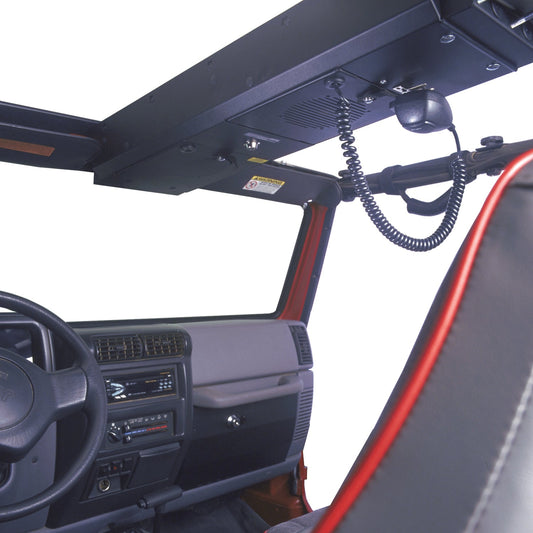 Deluxe Overhead Console - '55-86 CJ / '66-73 Commando / '66-71 Jeepster / '81-85 Scrambler CJ8 / '87-95 Wrangler YJ / '97-02 Wrangler TJ (Black)