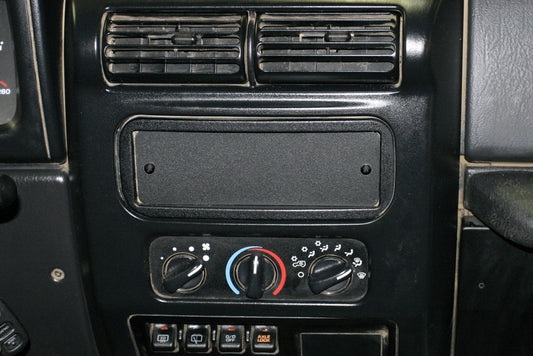 Dashboard Stereo Cutout Cover (Black)