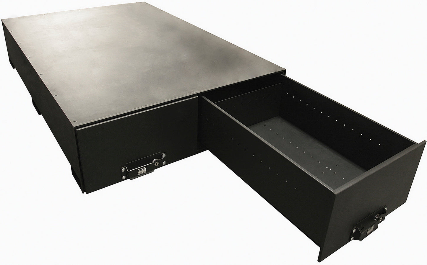Truck Bed Security Drawer (Standard Bed (6.5 ft.); 14 Inch Tall; Black)