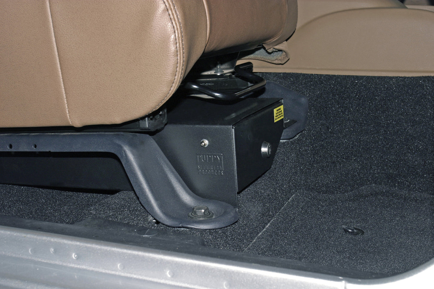 Front Passenger Side Underseat Drawer - '07-18 Wrangler JK 4-Door; '07-11 Wrangler JK 2-Door w/o Flip Seat (Black; Standard Key)
