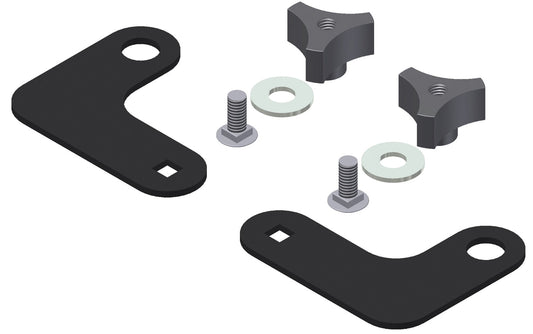 Cargo Enclosure Mounting Kit - '07-10 Wrangler JK; 4-Door; w/o Cargo Loops (Black)