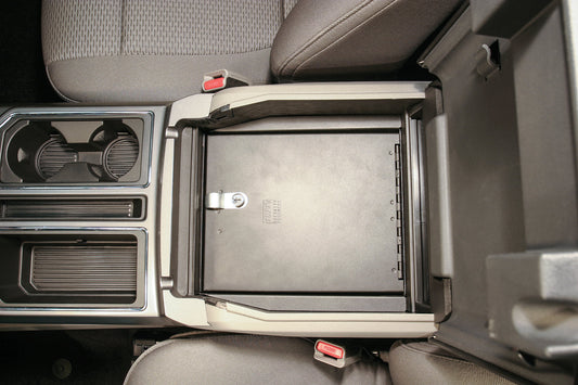 Console Safe - '15-24 F-150 / '17-24 F-250/350 Super Duty; w/ Flow-Thru Console (Black)