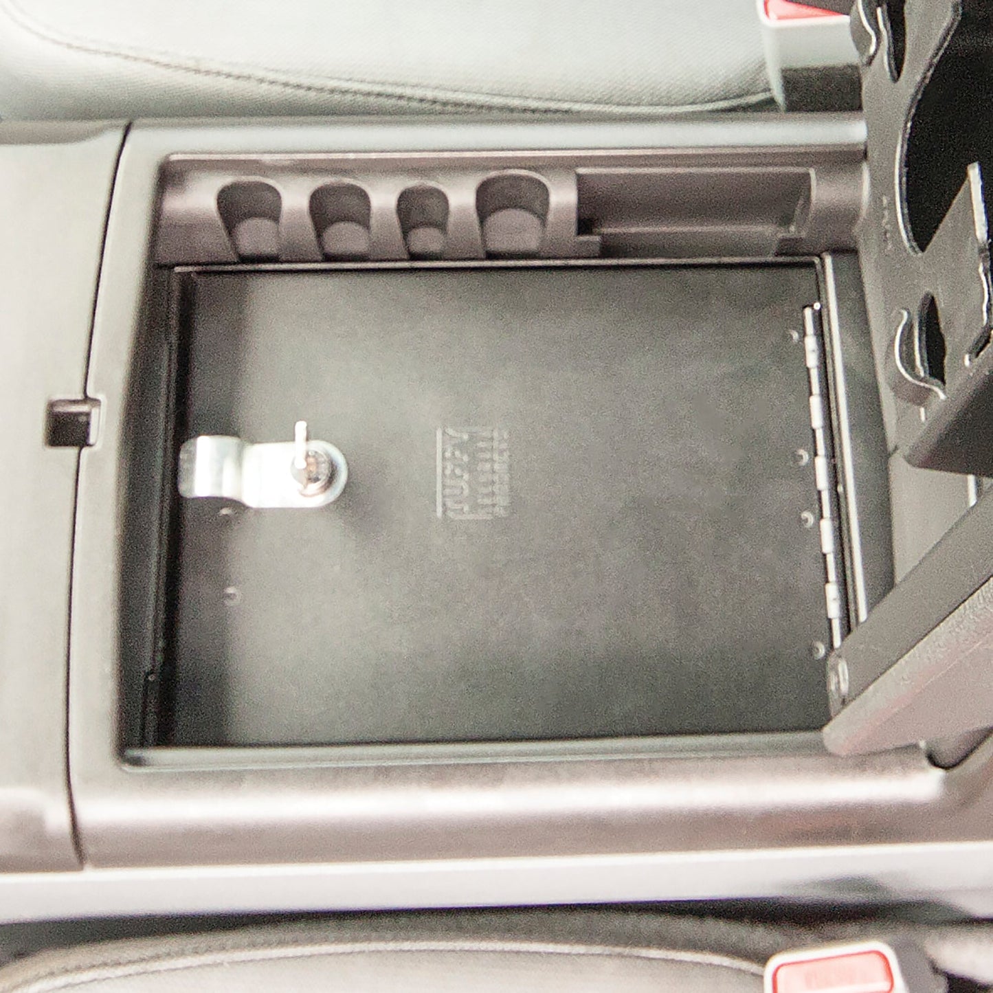 Console Safe - '09-14 F-150; w/ Full Floor Center Console; w/o Flow-Thru Console (Black; Standard Key)