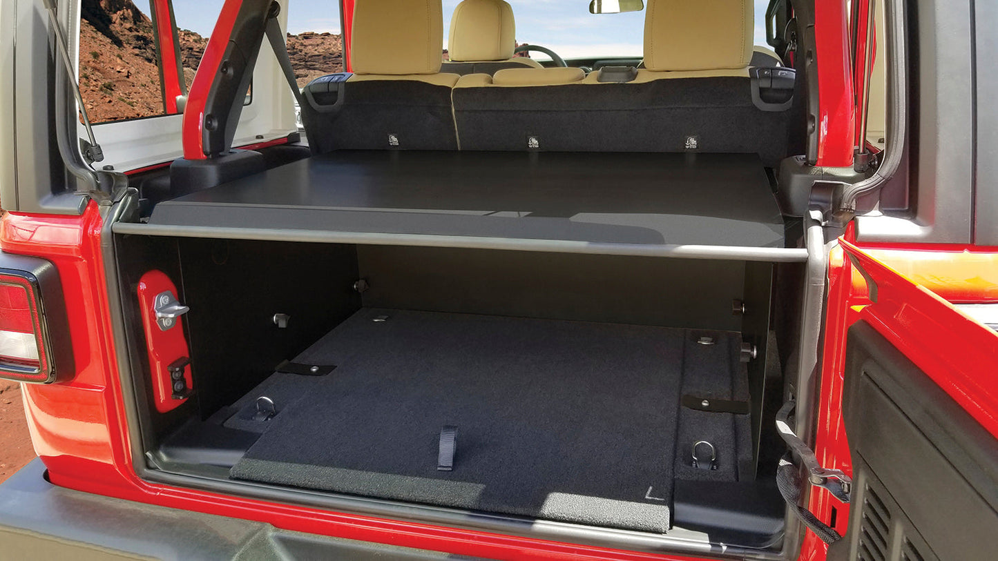 Deluxe Cargo Enclosure - '18-25 Wrangler JL {'21-25 Exc. 4XE}; w/o OEM Subwoofer (Black)