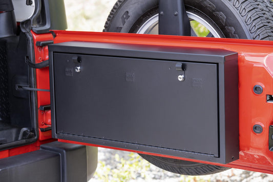 Tailgate Lockbox - '07-18 Wrangker JK (Standard Panel; Black)