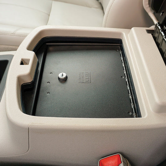 Console Safe - '07-13 Silverado/Sierra 1500 / '07-14 2500HD/3500HD/Suburban/Tahoe/Yukon/Yukon XL; w/ Flow-Thru Console (Black)