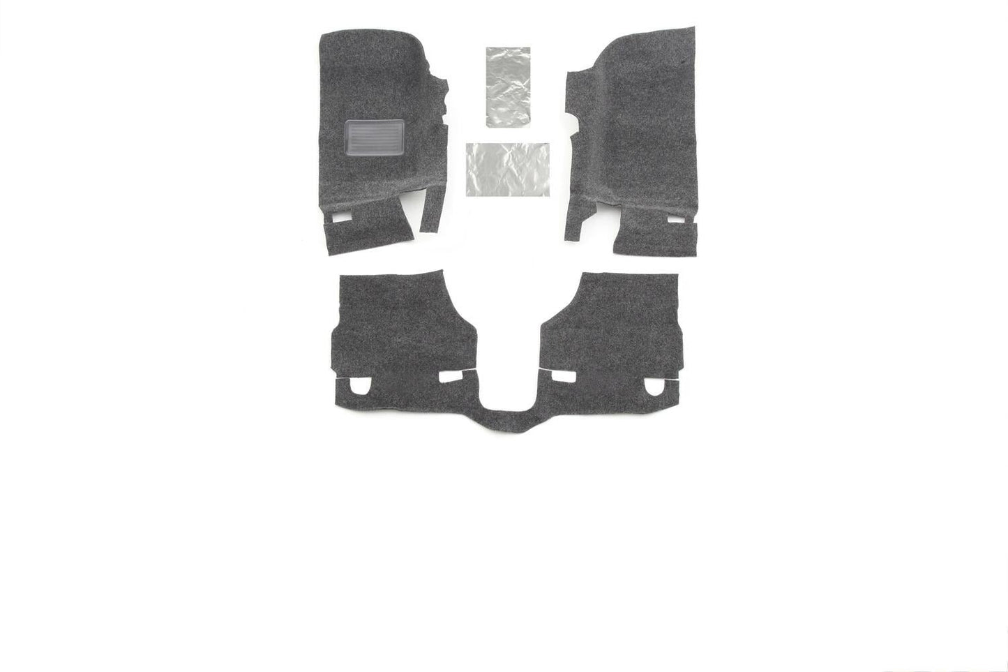 BedRug BRJK07F2 JEEP BEDRUG 07-10 JEEP JK 2DR FRONT 3PC FLOOR KIT (INCLUDES HEAT SHIELDS)